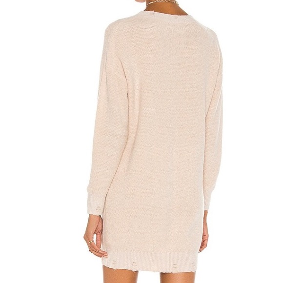Revolve- Line & Dot Sweater Cream Dress Size Large - Picture 2 of 6